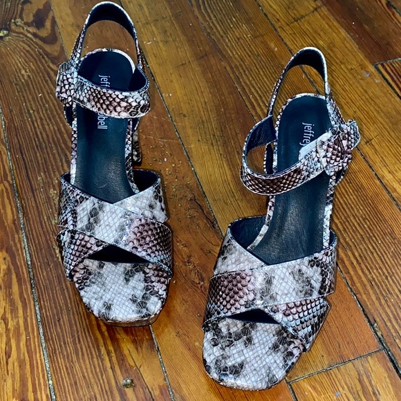 Jeffrey Campbell Amma Chunky Platform Sandal Heels - Picture 10 of 10